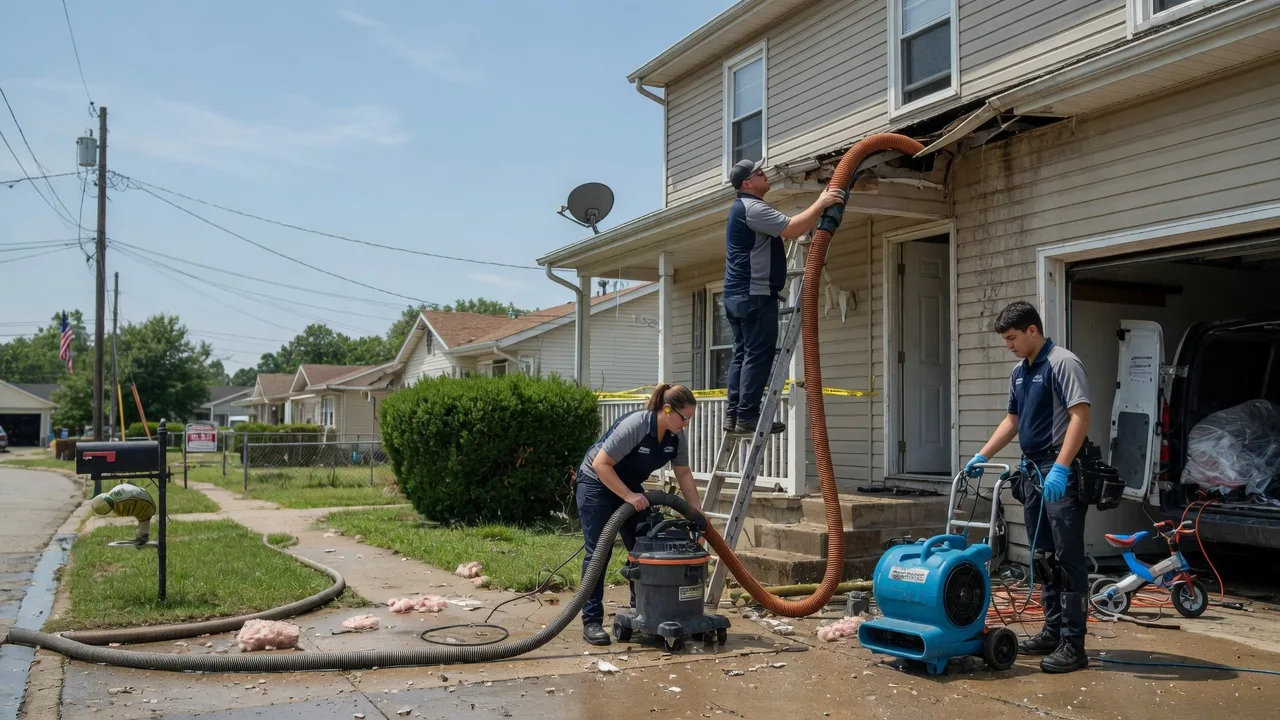Water Damage Restoration in Bloomington, IL near me